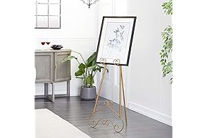 Deco 79 Heavy Duty Metal Scroll Easel for Art and Display