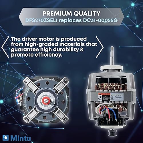 Miniatura 3 de DC31-00055G Reemplazo del motor de inducción para Samsung DV42H5200EP/A3 DV42H5200EW/A3 DV42H5200GF/A3 DV42H5200GP/A3 DV42H5200GW/A3 DV42H5400EF/A3