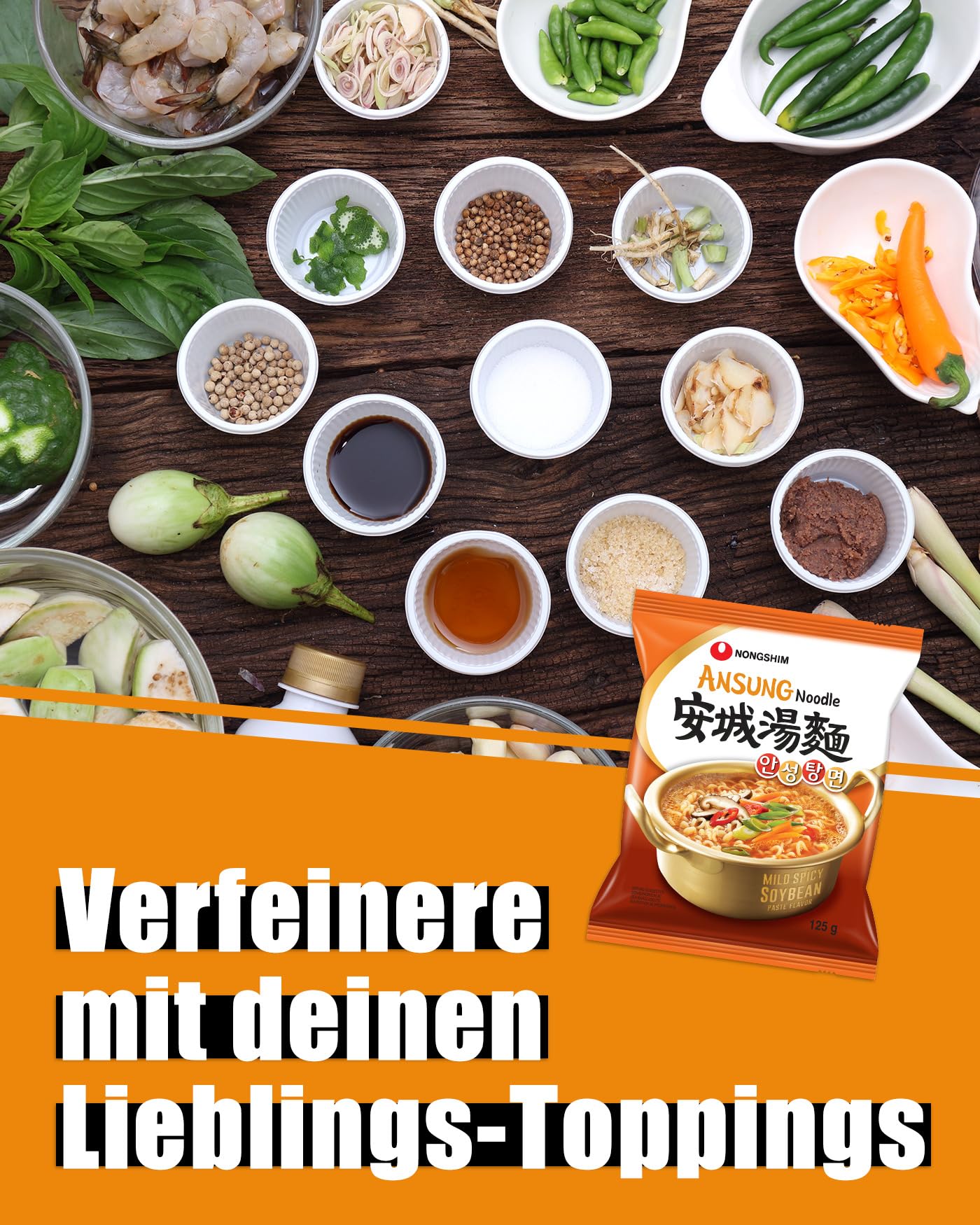 Nong Shim - Instant Nudeln Ansungtangmyun - Multipack (20 X 125 GR)