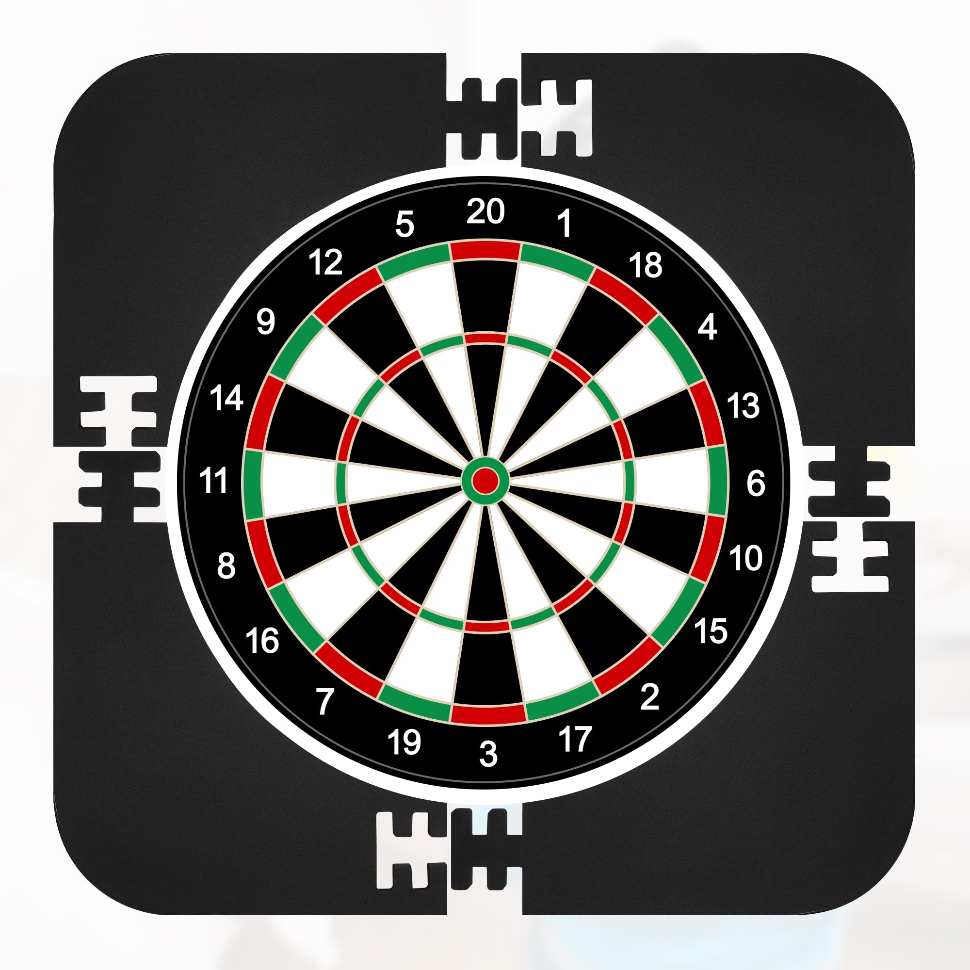 Zocipro Dartboard Surround, trwała ochrona ściany z EVA do tarczy do darta na nietrafionych rzutów, tylna ścianka do tarczy do darta do wszystkich standardowych rozmiarów tarcz do darta (czarna)