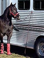 Vista 5 de SUKEYME Anillo de amarre cruzado para caballos, anillo de amarre de bloque para caballosestablo, suministros de amarre para granero de caballos