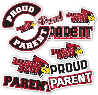Desert Cactus Illinois State University Sticker Redbirds ISU Vinyl Decal Laptop Water Bottle Car Scrapbook (Proud Parent Sheet)