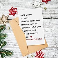 Vista 2 de Ithmahco Tarjeta de San Valentín para ella, divertidas tarjetas de San Valentín, tarjetas de feliz día de San Valentín, regalos de San Valentín