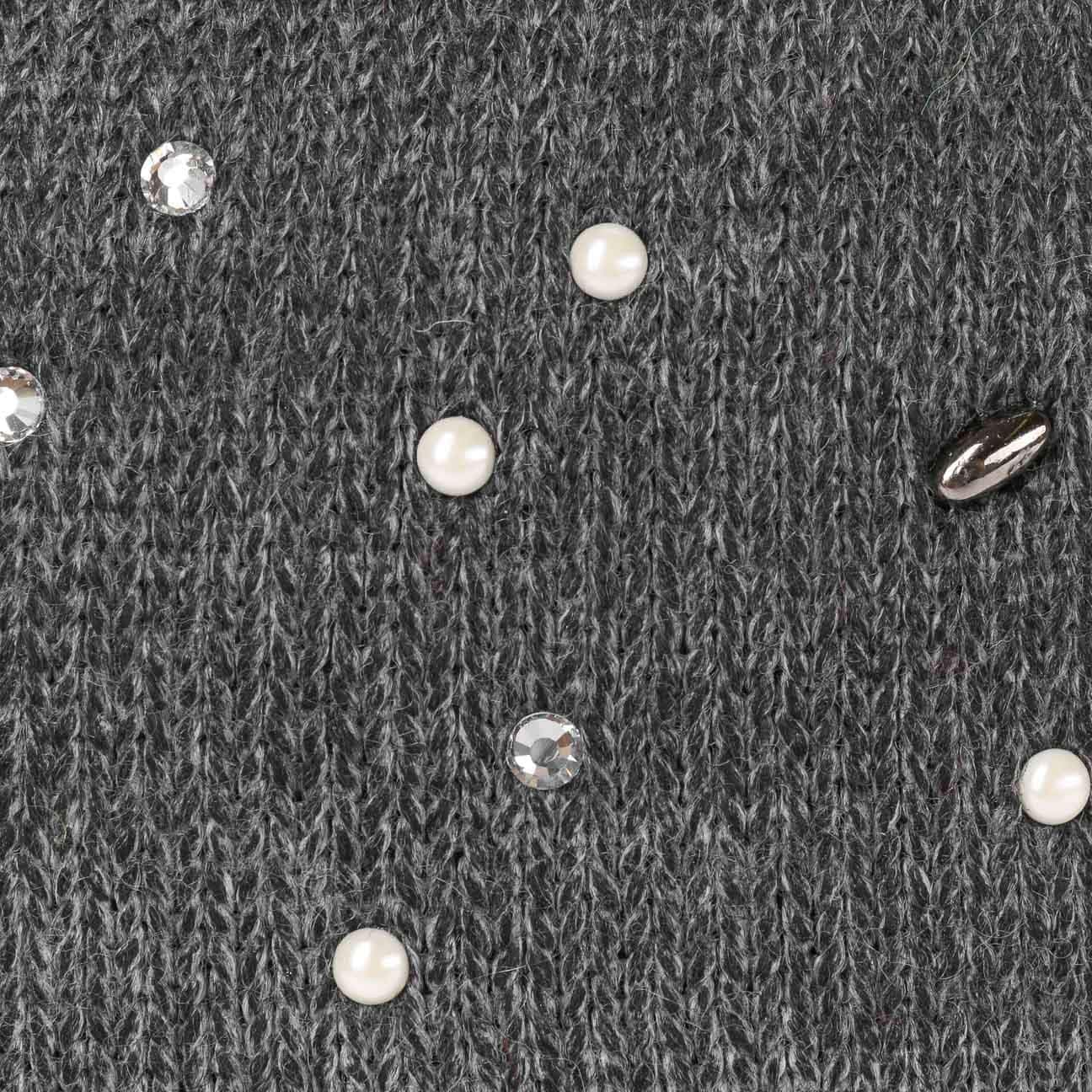Eisbär Dip Dye Lux Crystal Mütze Pudelmütze Wintermütze Beanie Damenmütze Strickmütze Damen - Made in Austria mit Futter, Futter Herbst-Winter Winter