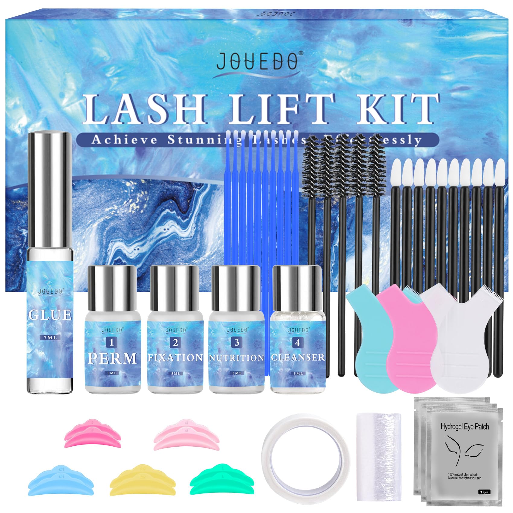 Lash Lift Kit, Eyelash Lift Kit, Eyelash Perm Kit for Natural Curling Transparent