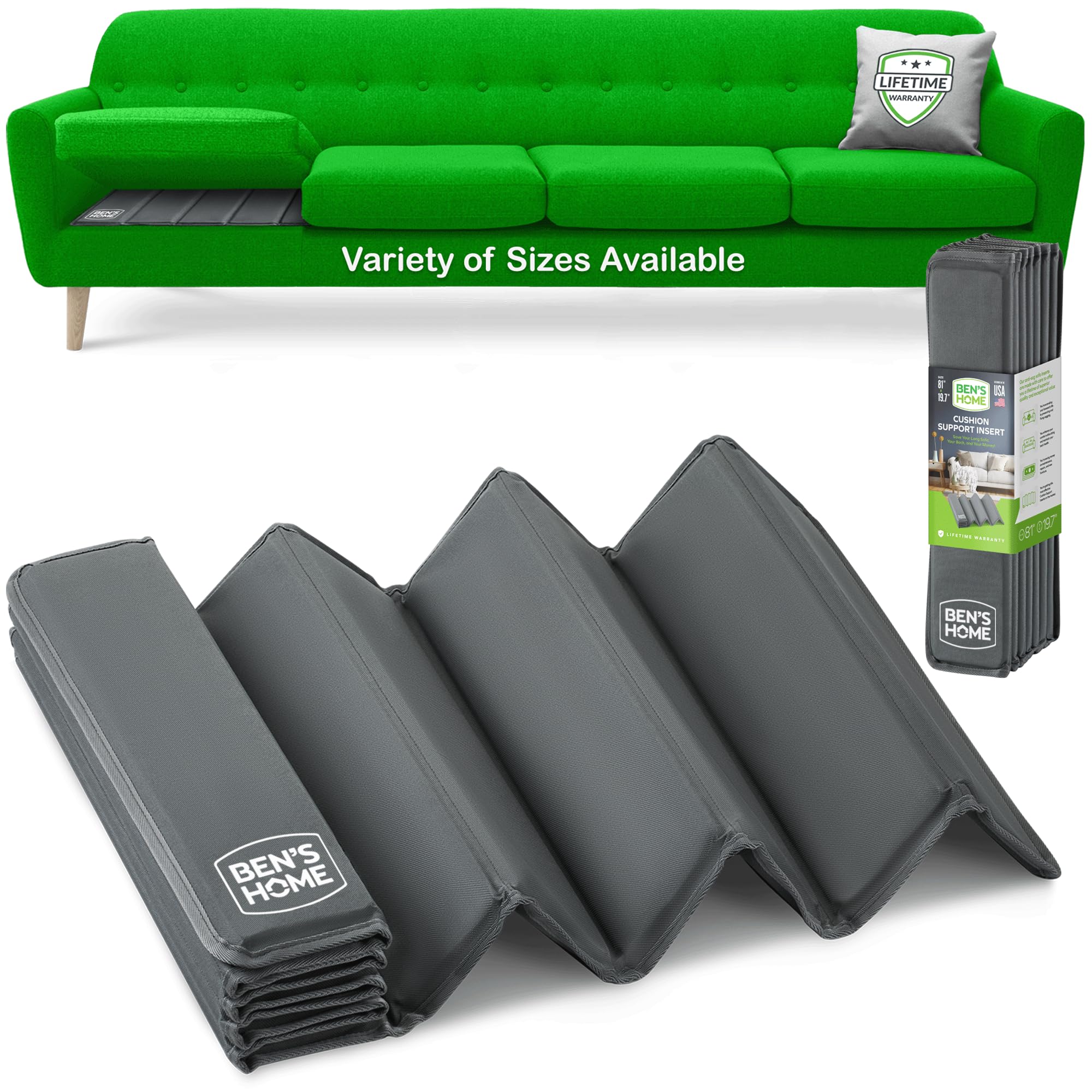 BEN'SHOME® Lifetime Couch Cushion Support 