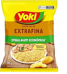Batata Palha Frita Extrafina Yoki Pacote 190g Embalagem Econômica