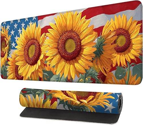 Miniatura 46 de Alfombrilla para mouse, grande antideslizante con bordes cosidos, tapete de escritorio para escritorio, laptop, computadora, teclado, protector de