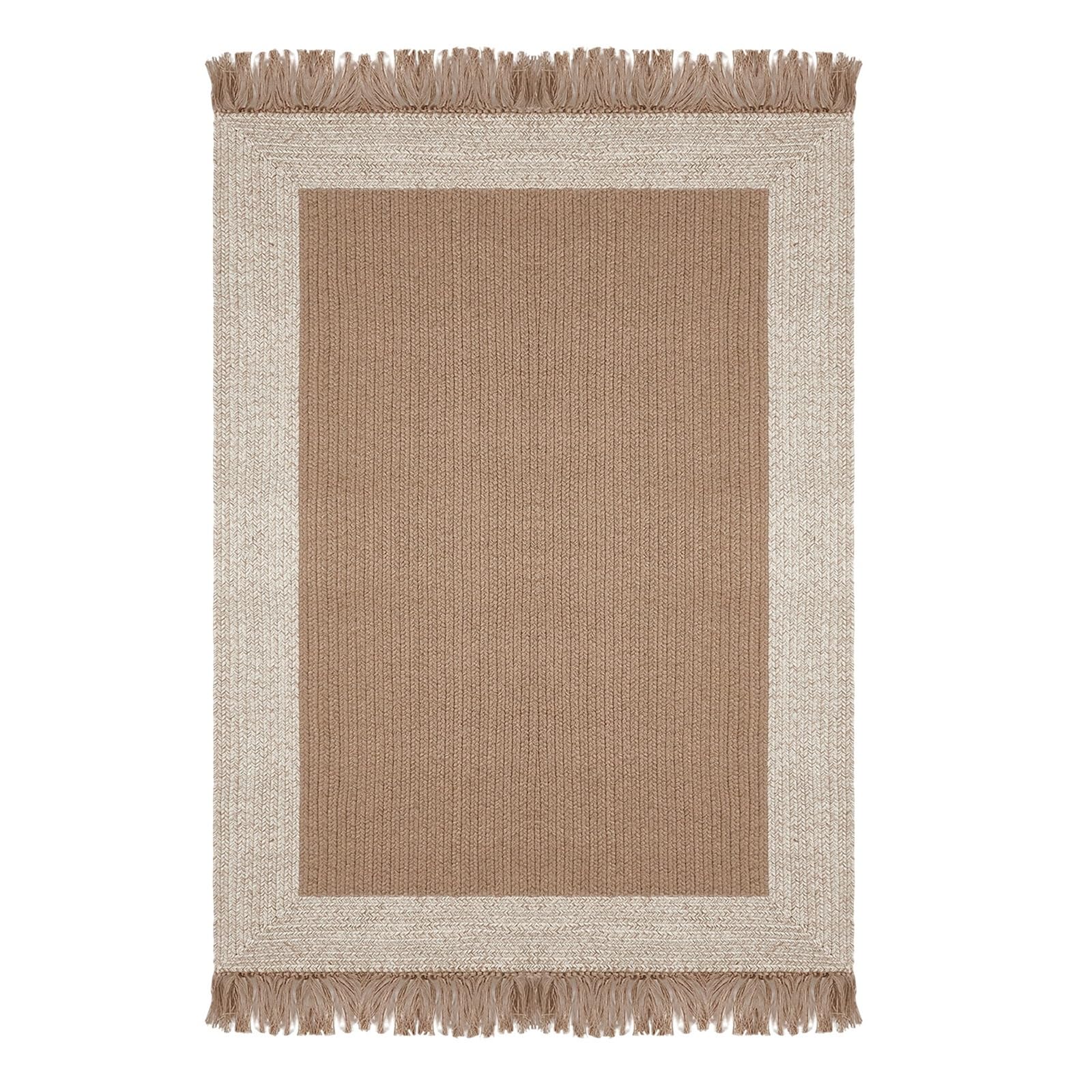 Tapis extérieur et intérieur en jute tissé main 150x240 pour salle à manger