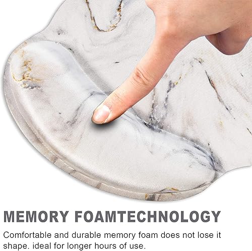 Miniatura 9 de ToLuLu Alfombrilla de mouse con reposamuñecas, ergonómicas con base de poliuretano antideslizante, reposamuñecas para computadora portátil,