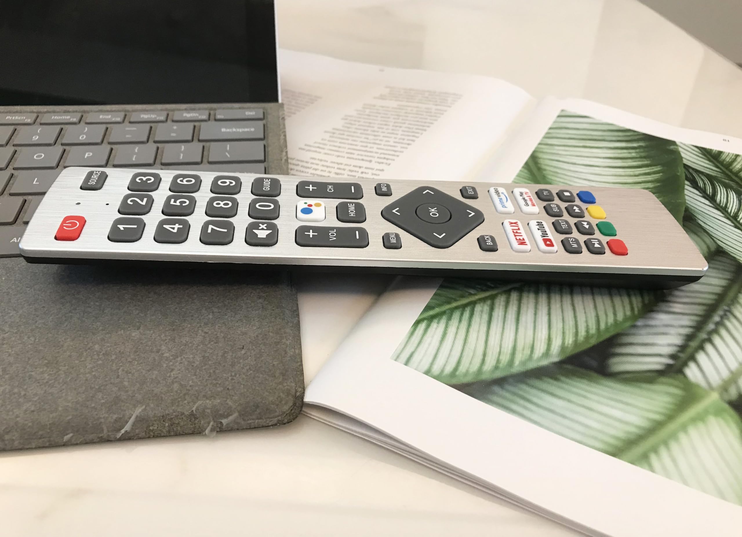 SHWRMC0133 Replacement Remote Control for Sharp 32BI5EA 40BL2EA 40BL3EA 40BL4EA 43BI2EA 43BI5EA 50BN6EA 50BL2EA 50BL3EA 55BL2EA 55BL5EA 65BL3EA 65BN6EA 4T-C40BL2KF2AB Aquos Smart TV - Image 3