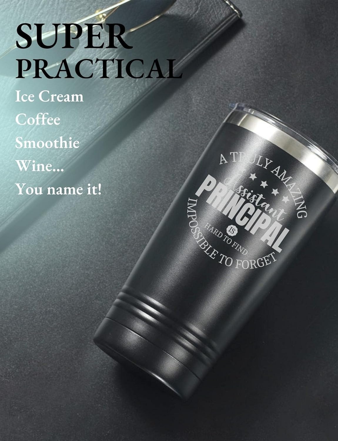 Onebttl Assistant Principal Gifts Tumbler for Men Women, 20oz Insulated Stainless Steel Cup for Principal Appreciation Day - Image 2