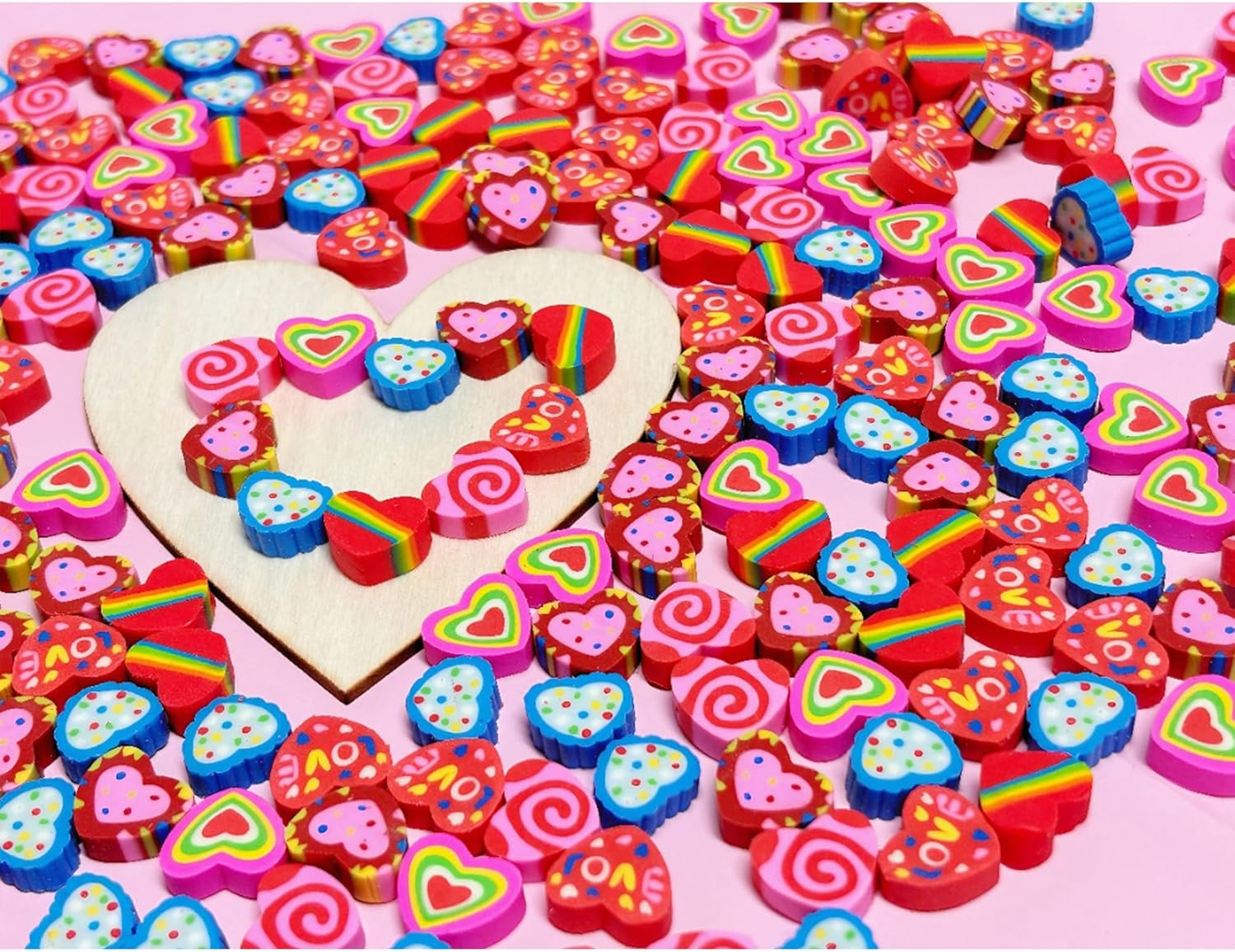 46PCS Cute Erasers for Kids Bulk,3D Fun Erasers for Classroom Back to School Party Gift (3Dfood, Mini)