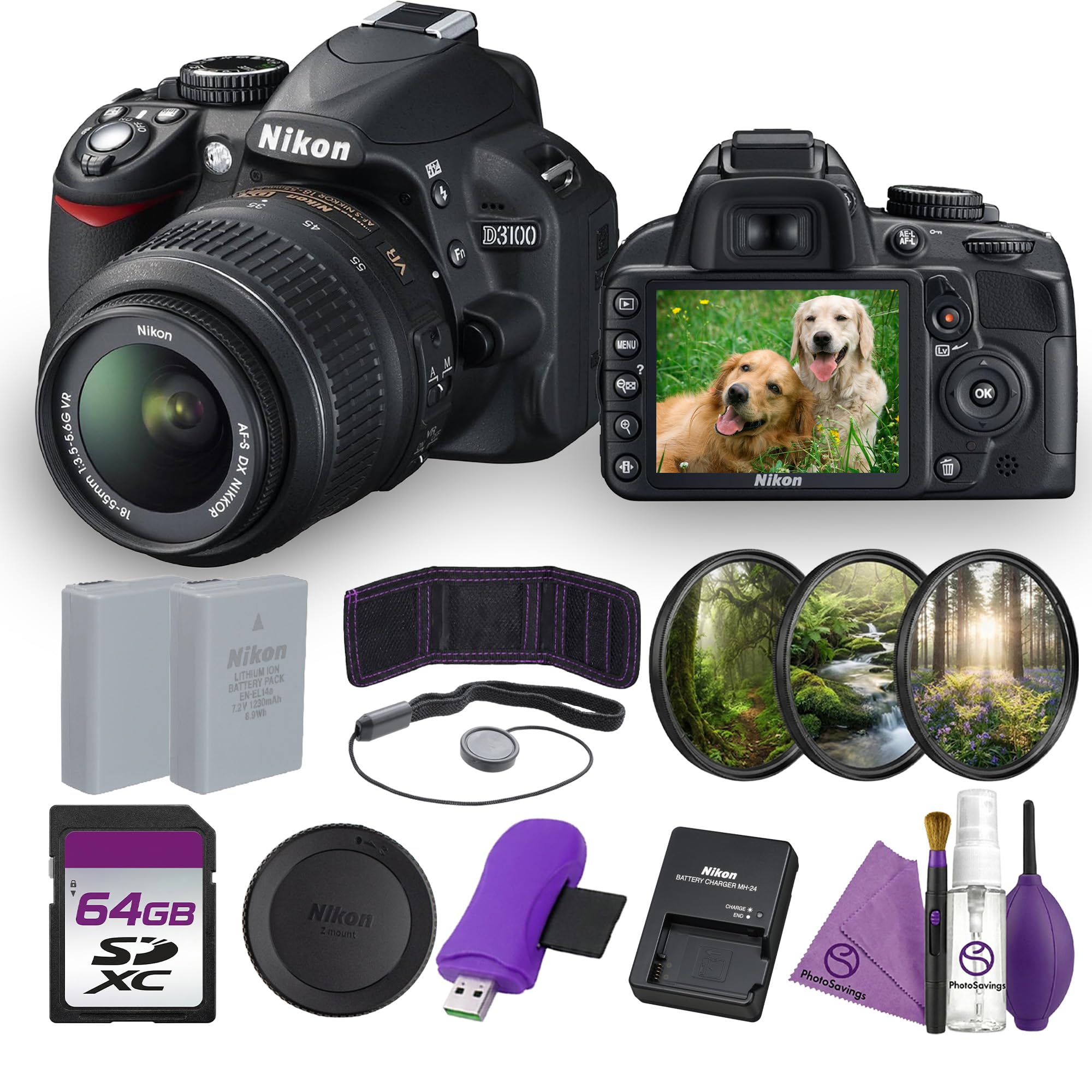 Nikon D3100 DSLR Camera with 18-55mm VR Lens