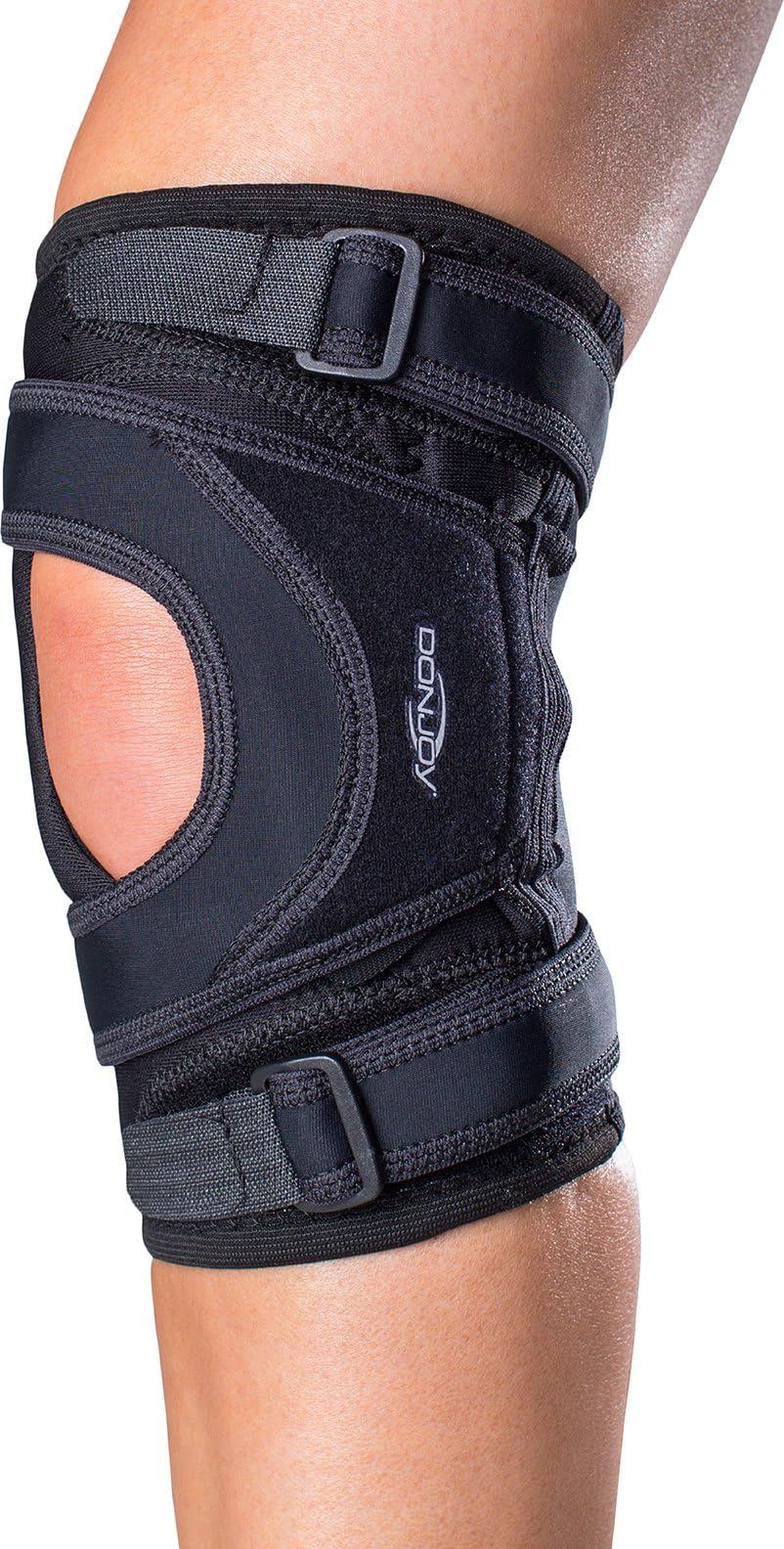 Tru-Pull Lite Knee Support Brace for Women and Men | Adjustable Compression Knee Braces and Elastic Supports for Patellar Dislocations, Medium, Right