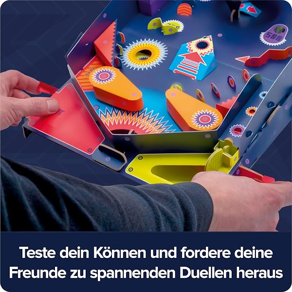 FRANZIS 67210 - Retro Flipper Adventskalender, In 24 Tagen zum eigenen, voll funktionsfähigen Flipper-Automaten, plastikfrei, für Kinder ab 8 Jahren - 3