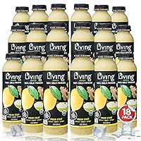 Vista 11 de O2 Living Juice - Bebida prensada en frío, paquete variado de sabores – Bebidas de jugo orgánico – Sin azúcares añadidos o agua, dulzura natural