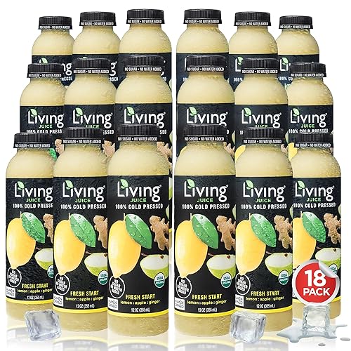 Miniatura 11 de O2 Living Juice - Bebida prensada en frío, paquete variado de sabores – Bebidas de jugo orgánico – Sin azúcares añadidos o agua, dulzura natural