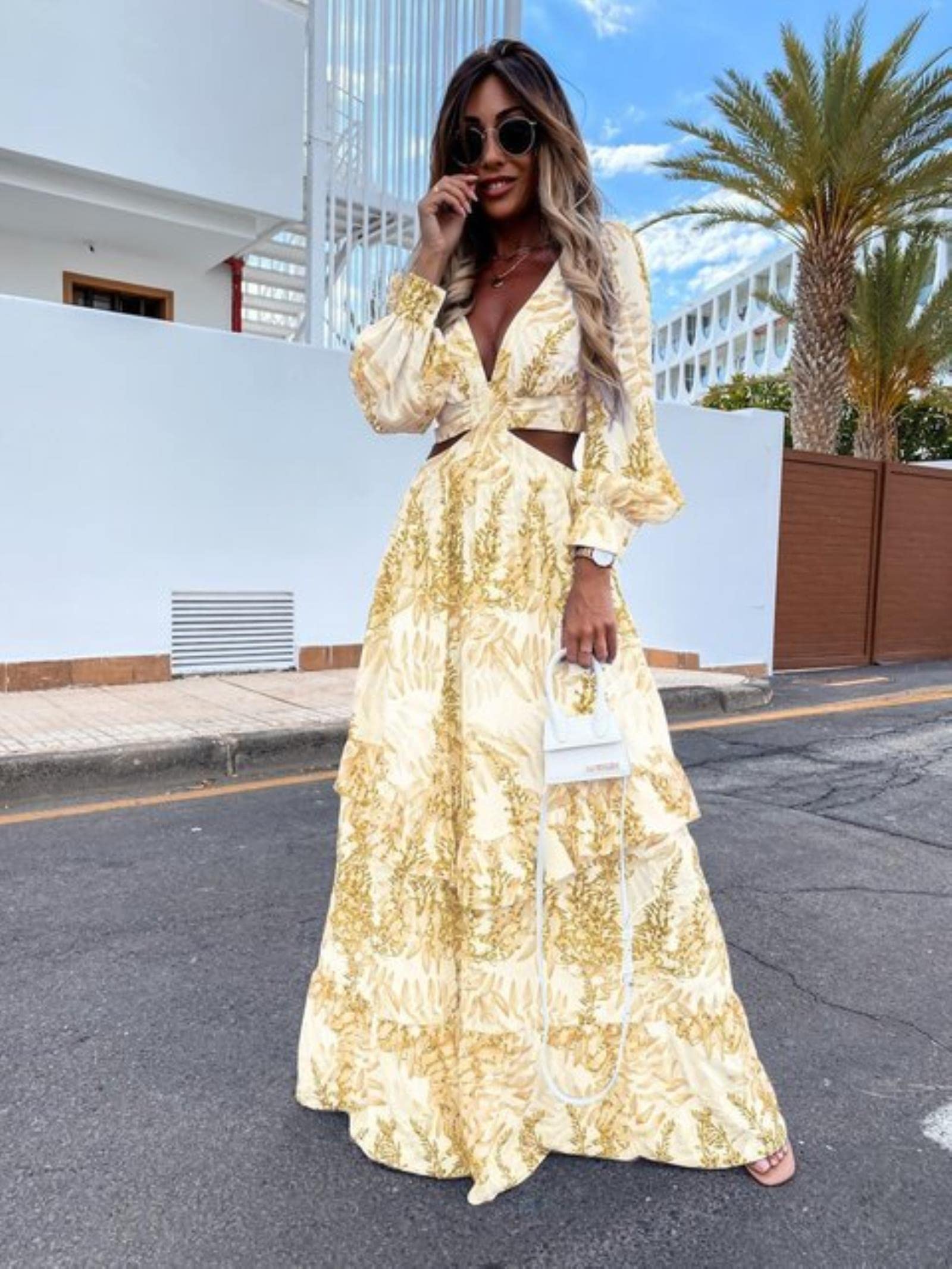 backless boho maxi dress