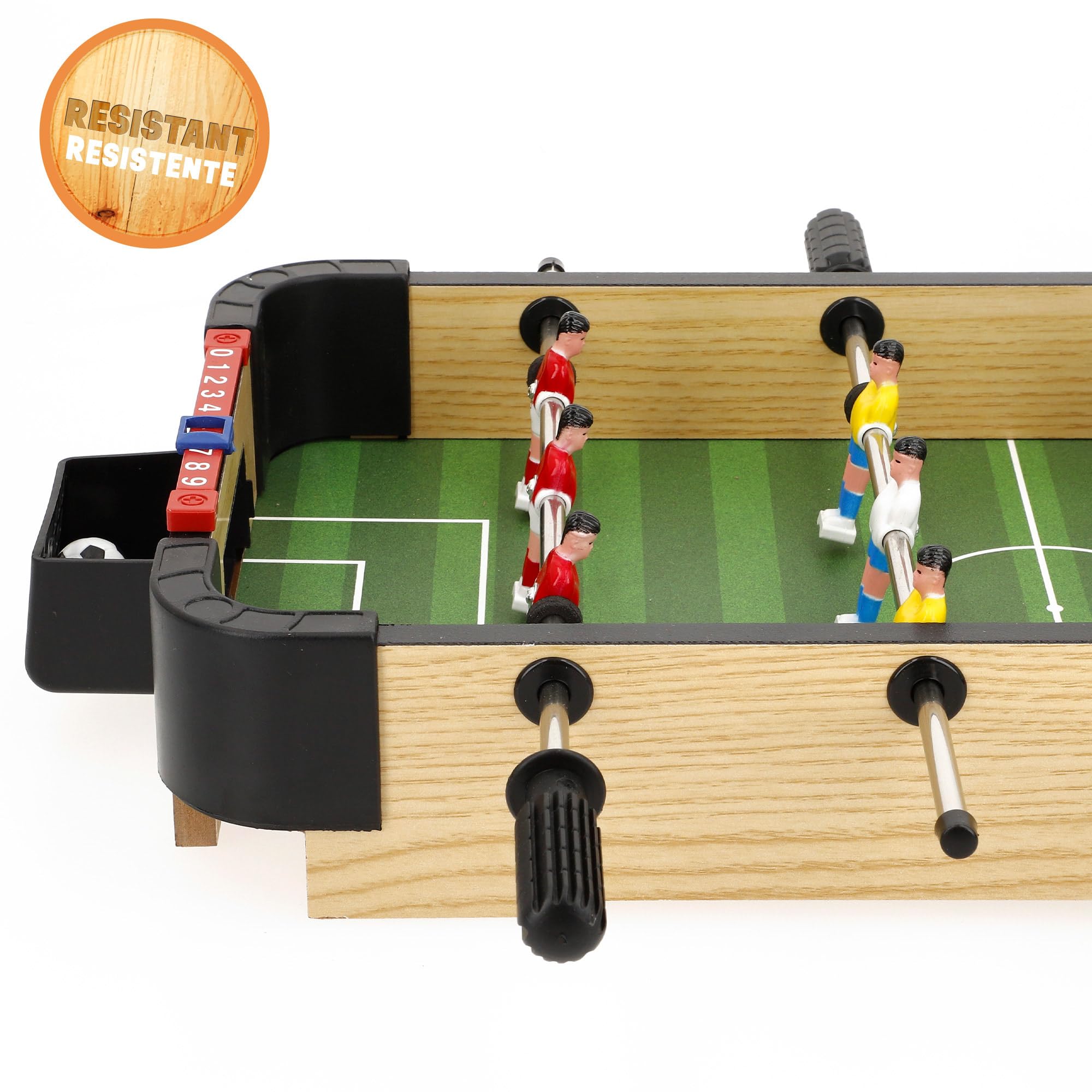 ColorBaby CB Games - Futbolín Mesa, Cuerpo plástico Resistente, 12 Jugadores, con marcadores manuales, para 2 Personas, Futbolines para niños, Fútbol niño, Juguetes 6 años (39527) — view 3