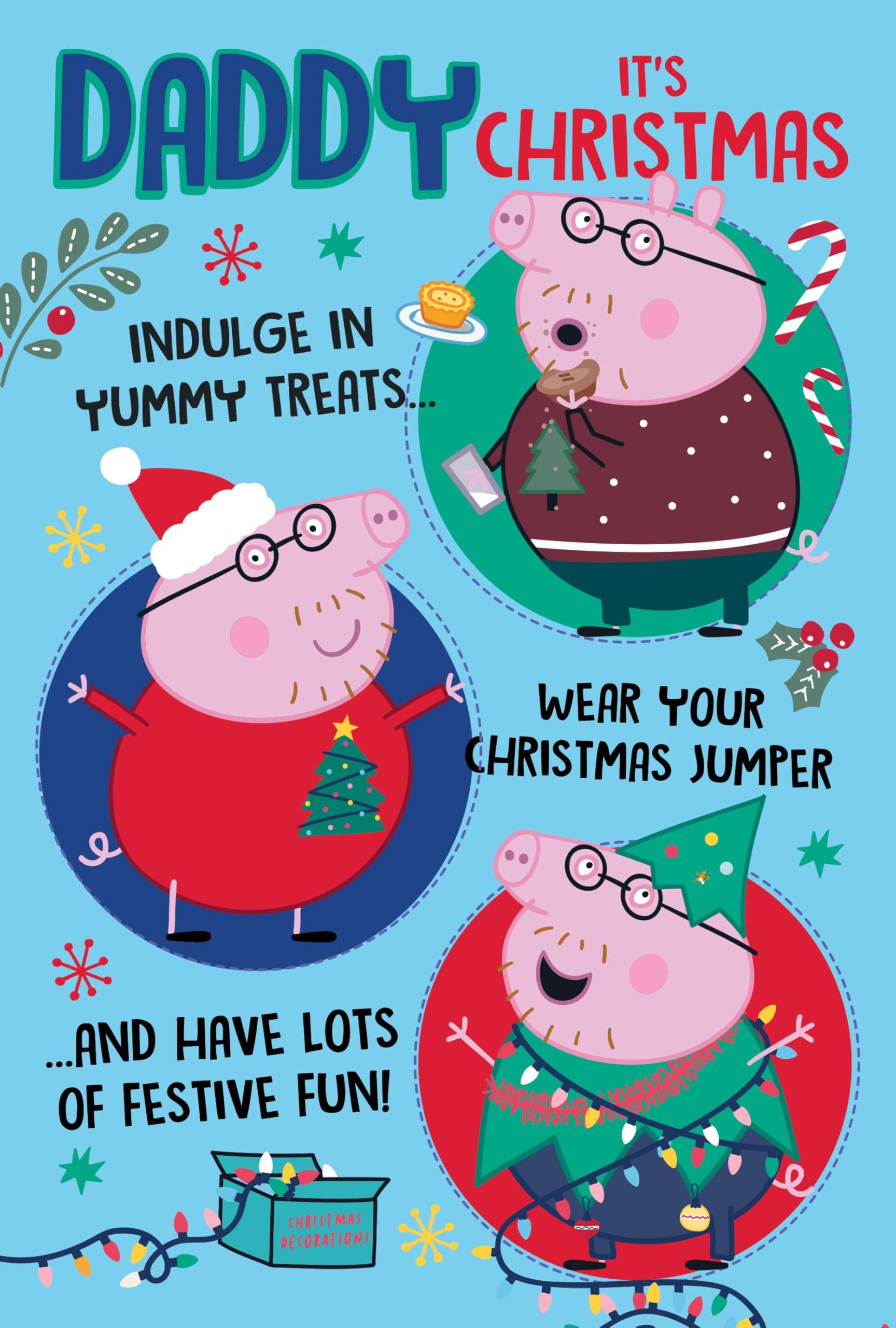 Danilo Promotions Ltd Official Peppa Pig Christmas Card for Daddy