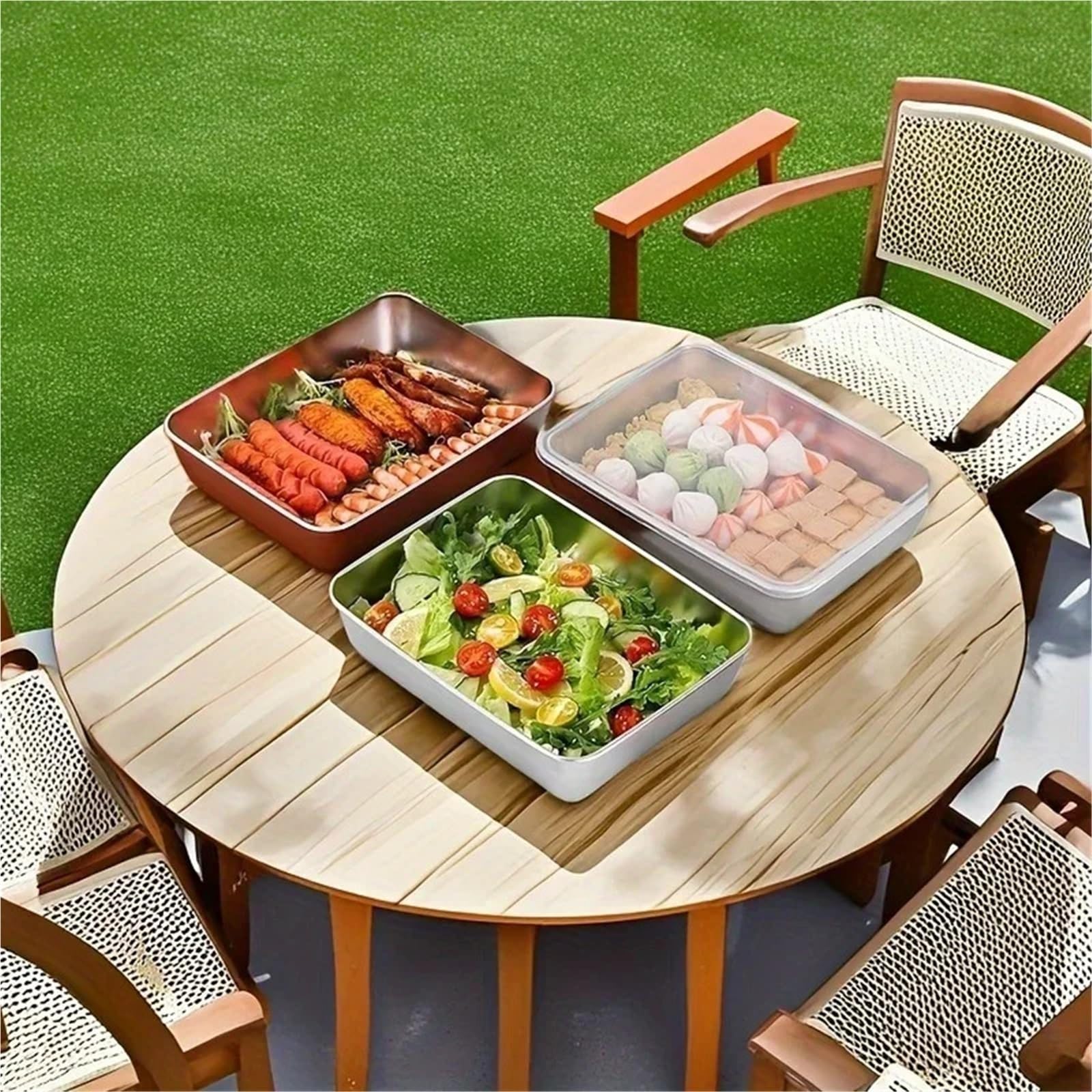 Boîte alimentaire étanche inoxydable 6PCS pour Fruits