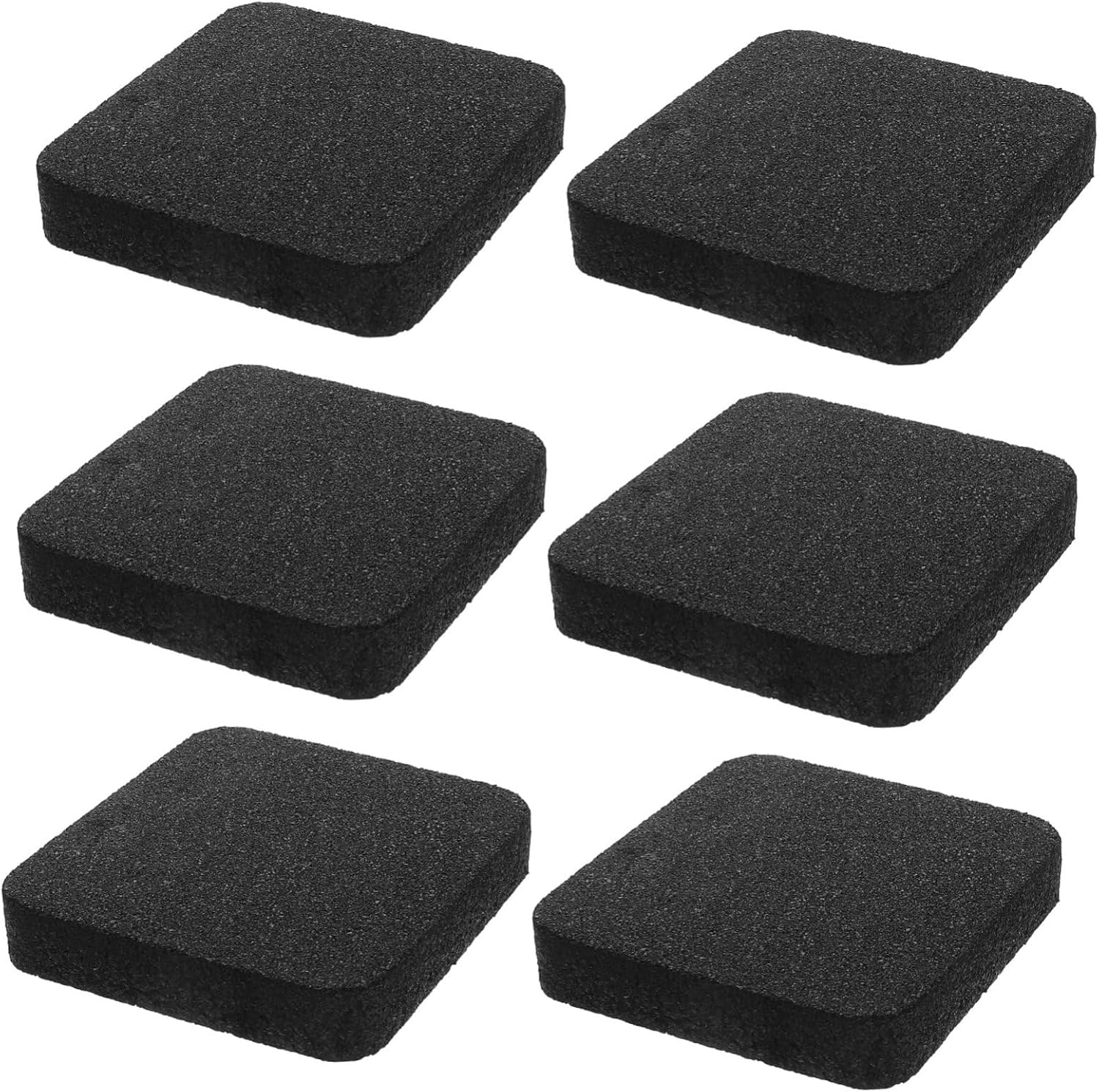 VOSAREA Thickened Rubber Treadmill Floor Mat Anti-Static Pad for Tile Floors Fitness Equipment Mat Vibration Isolation Pcs