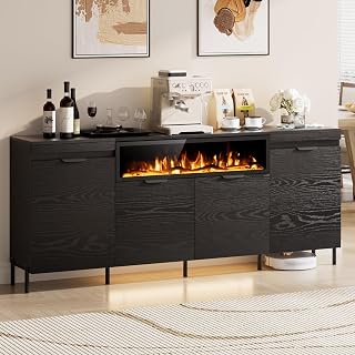 Nexfurn Sideboard Cabinet with Fireplace