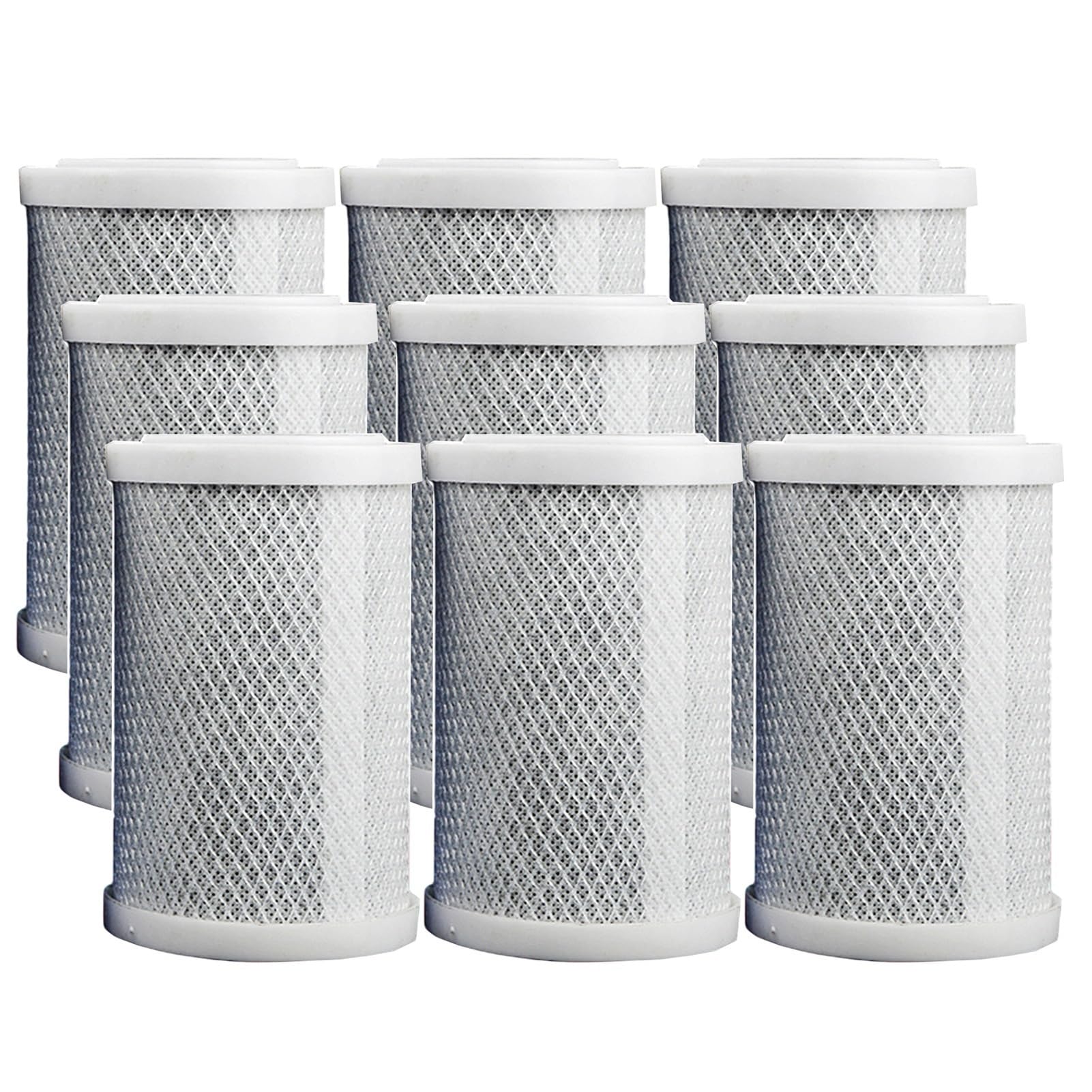 Filtre à eau charbon actif bloc CTO 5 pouces élimination chlore et sédiments