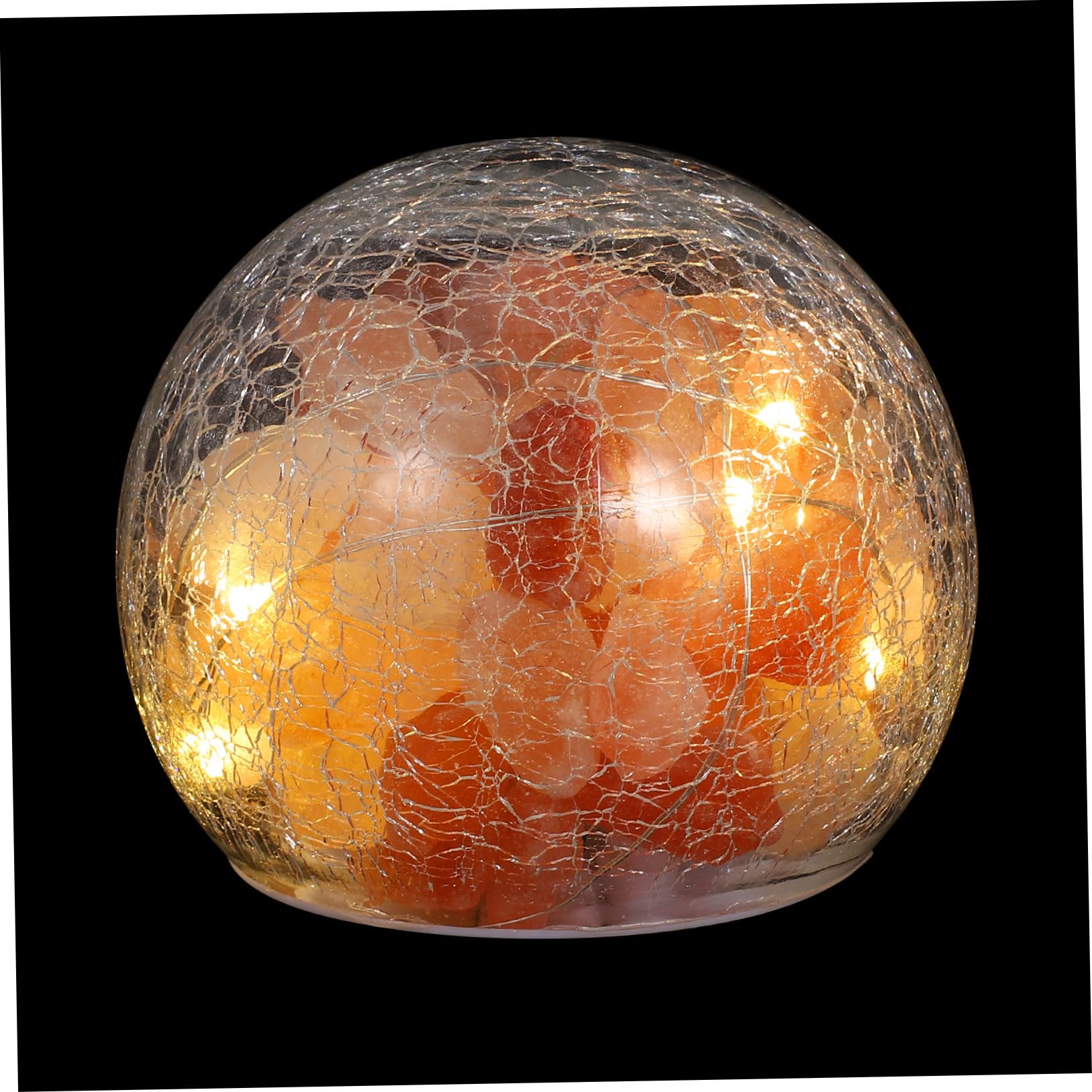 Lampe de Sel Cristallin de L'himalaya à Piles 3 Aa, Forme Créative