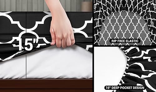 Miniatura 4 de Utopia Bedding Juego de sábanas King - Microfibra cepillada - Sábanas suaves para cama tamaño King - Sábanas de lujo con sábana bajera, sábana