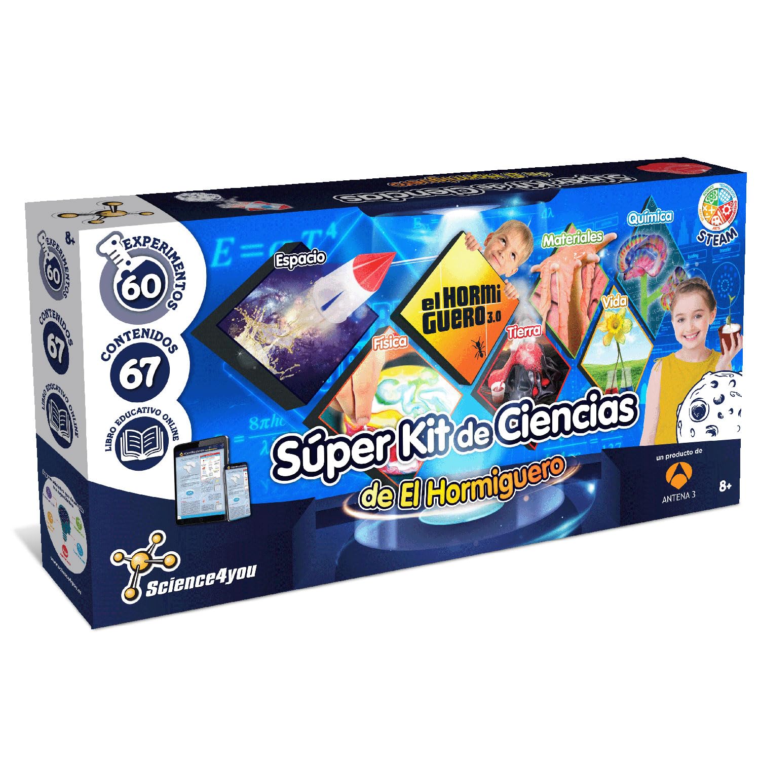 Super Kit de Ciencias El Hormiguero: 60 Experimentos para Niños