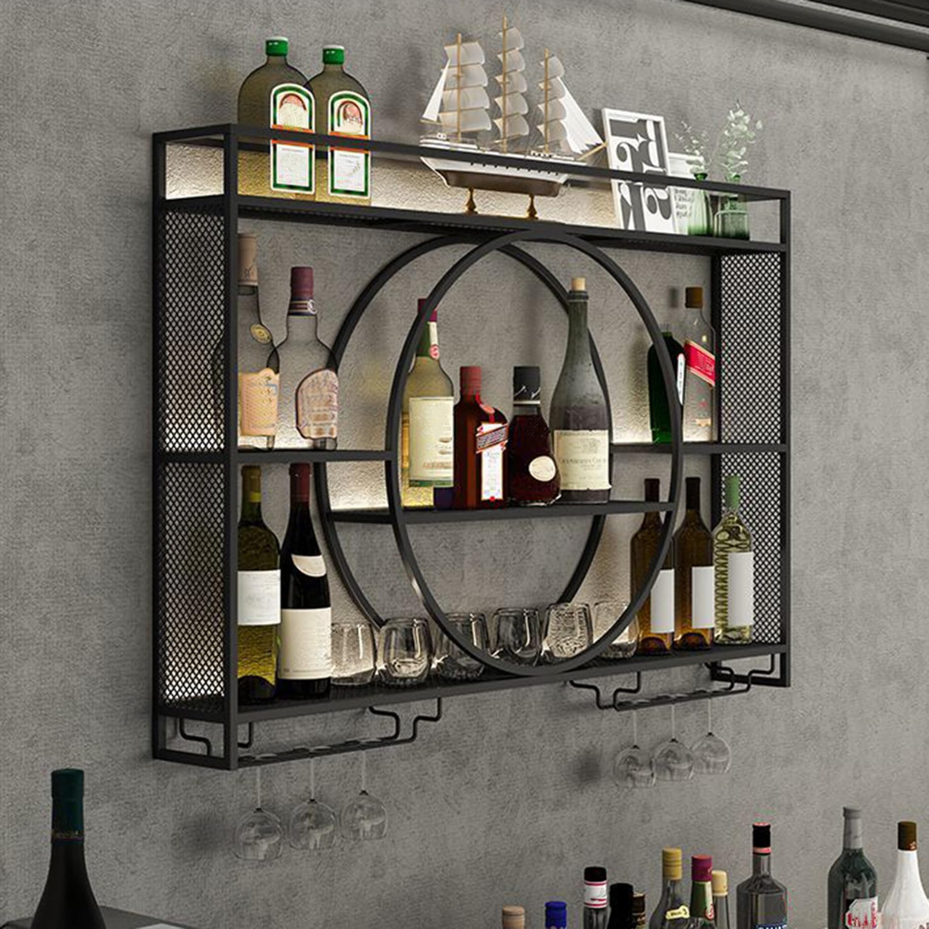 Casier à vin mural pour ranger les bouteilles sans encombre