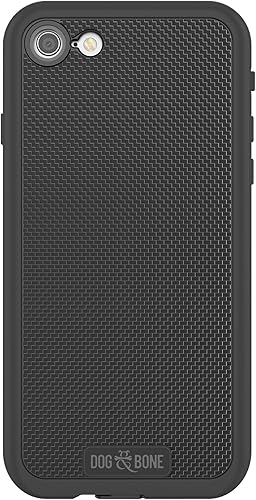 Dog & Bone - Funda impermeable topless compatible con iPhone 7, color negro