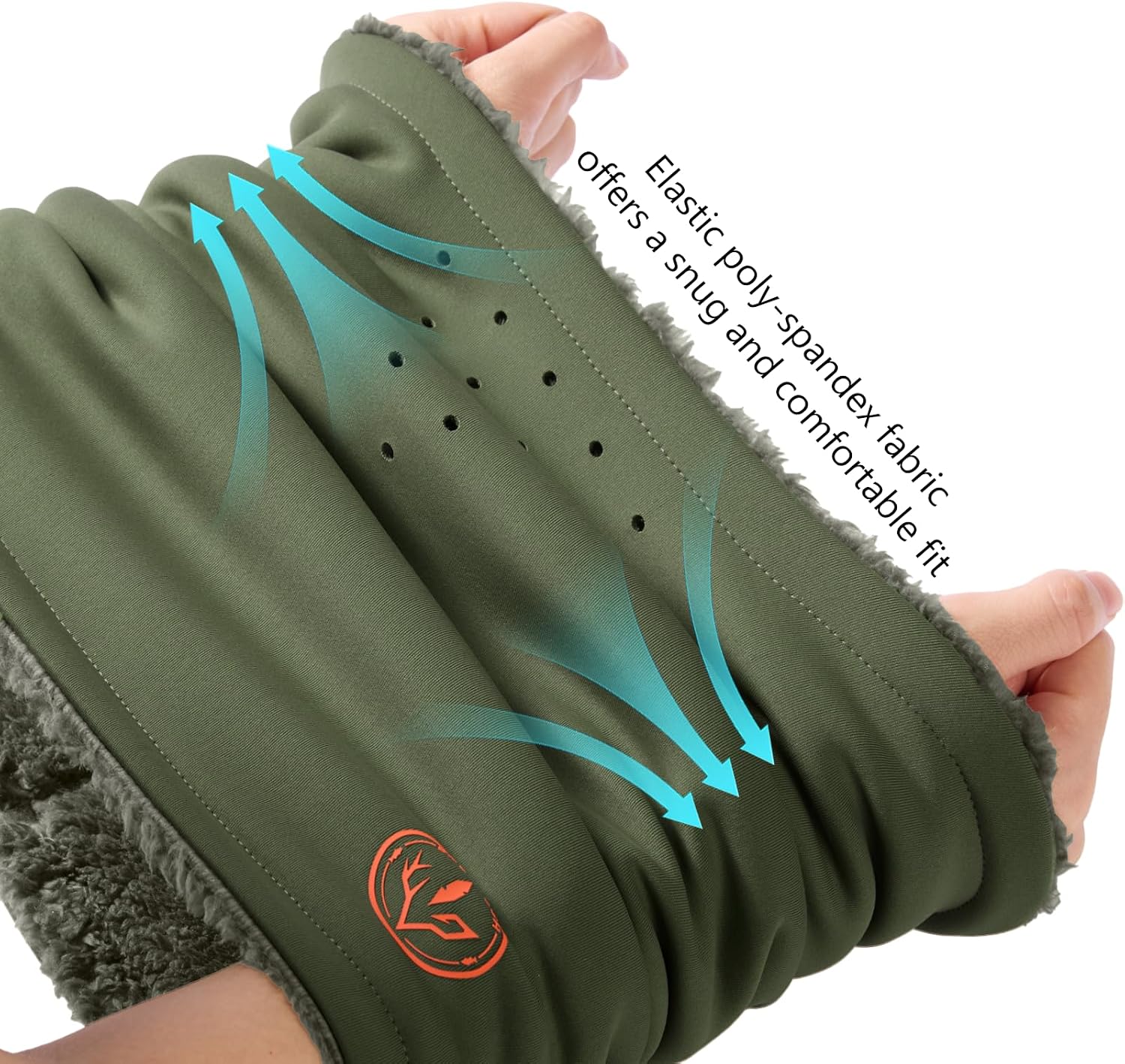 BASSDASH Unisex Winter Neck Gaiter Warmer Insulated Fleece Hunting Face Mask Water Resistant for Fishing Hiking Skiing