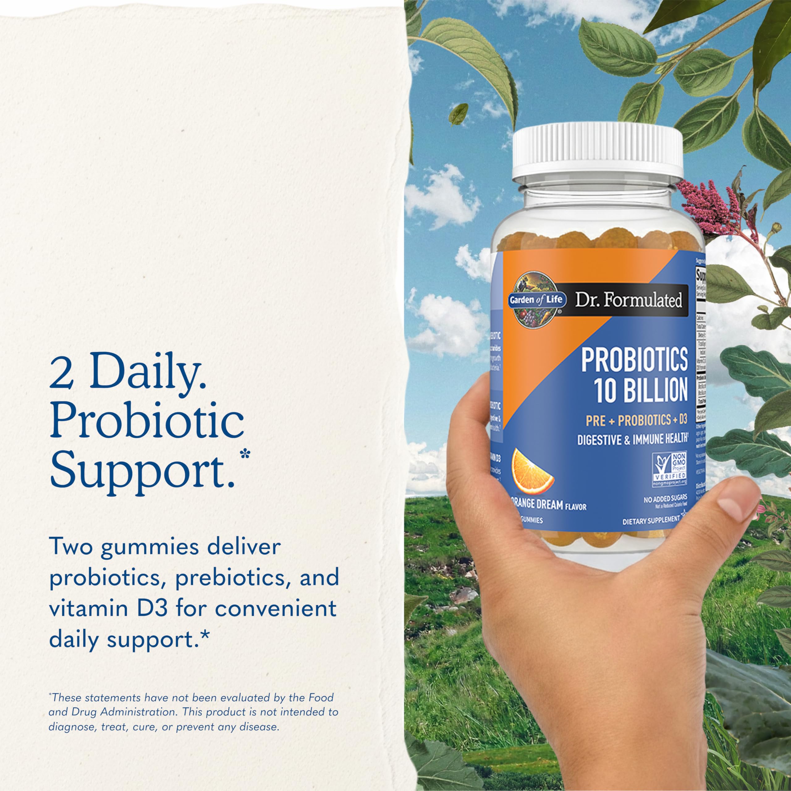 Garden of Life Dr. Formulated Probiotic Gummies, Orange Dream Flavor, 60ct — Amazon image 7