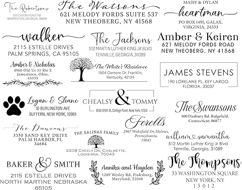 Miniatura 3 de Sello de dirección de devolución, sello de dirección personalizado, sello de dirección de retorno de tinta automática, sello de goma personalizado,