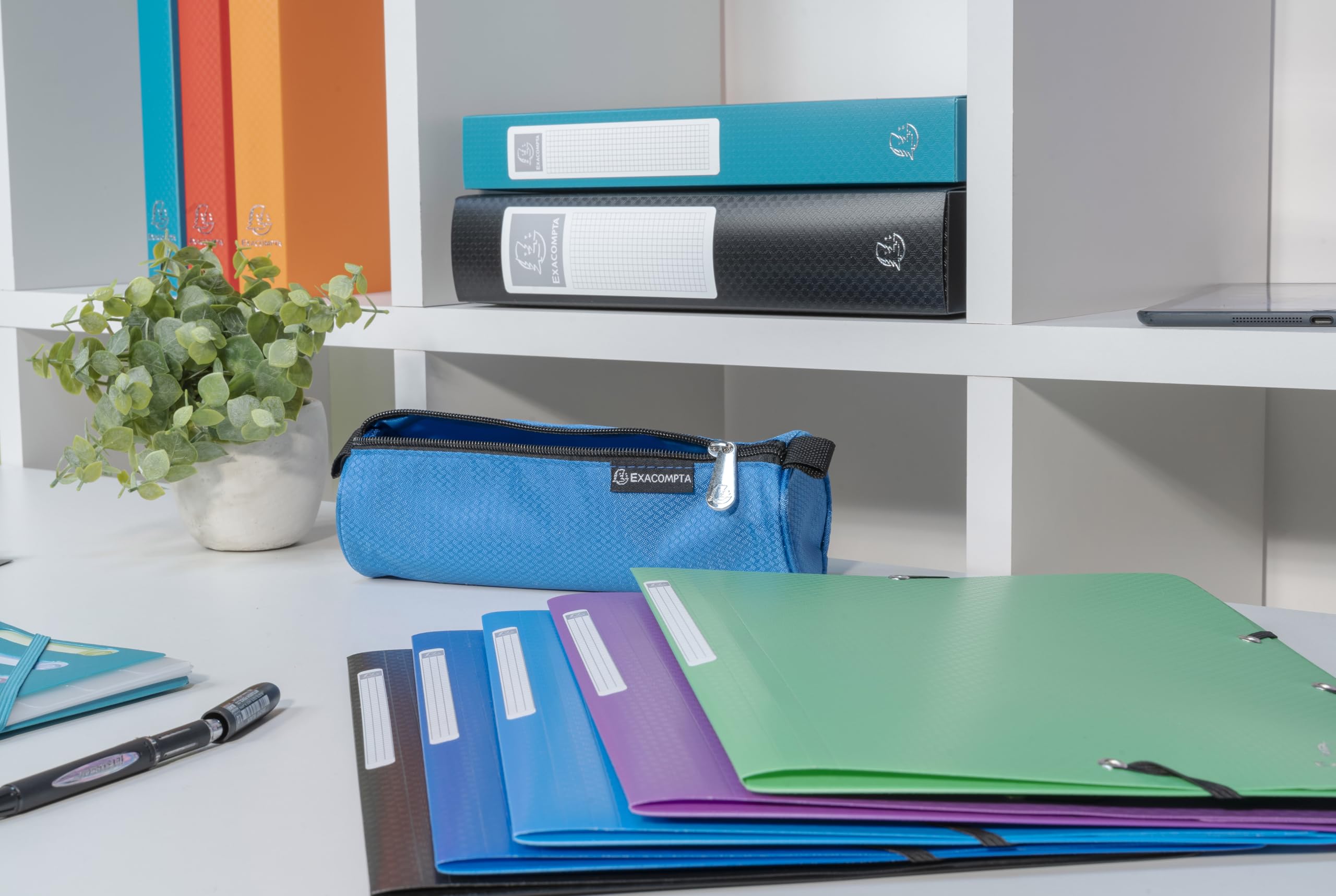 Exacompta 50 cartelline con elastico Opak 3 lembi verde