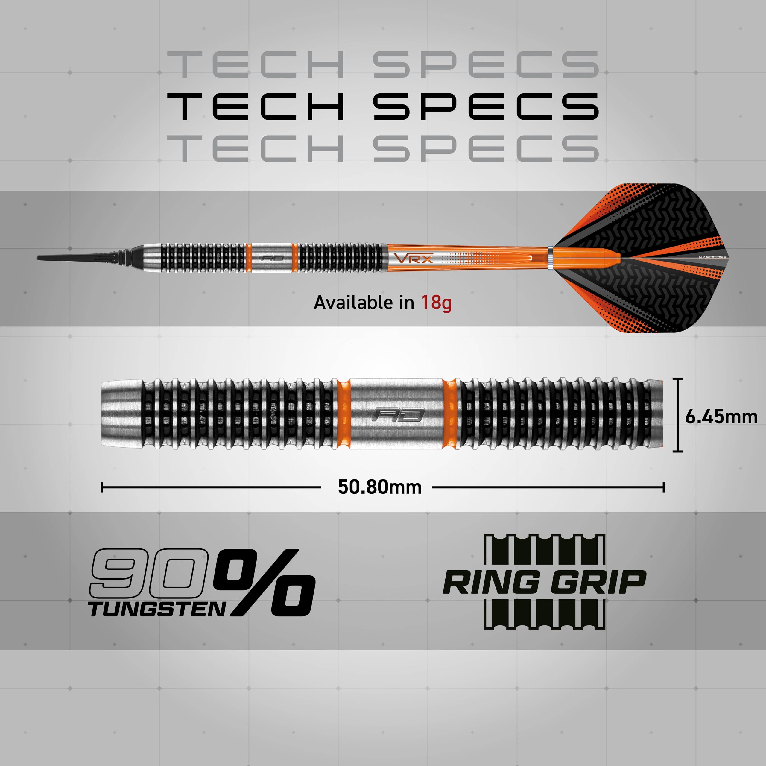 RED DRAGON Amberjack Series Softip Profi Dartpfeile 18 Gram Darts Set mit Flights und Schäfte
