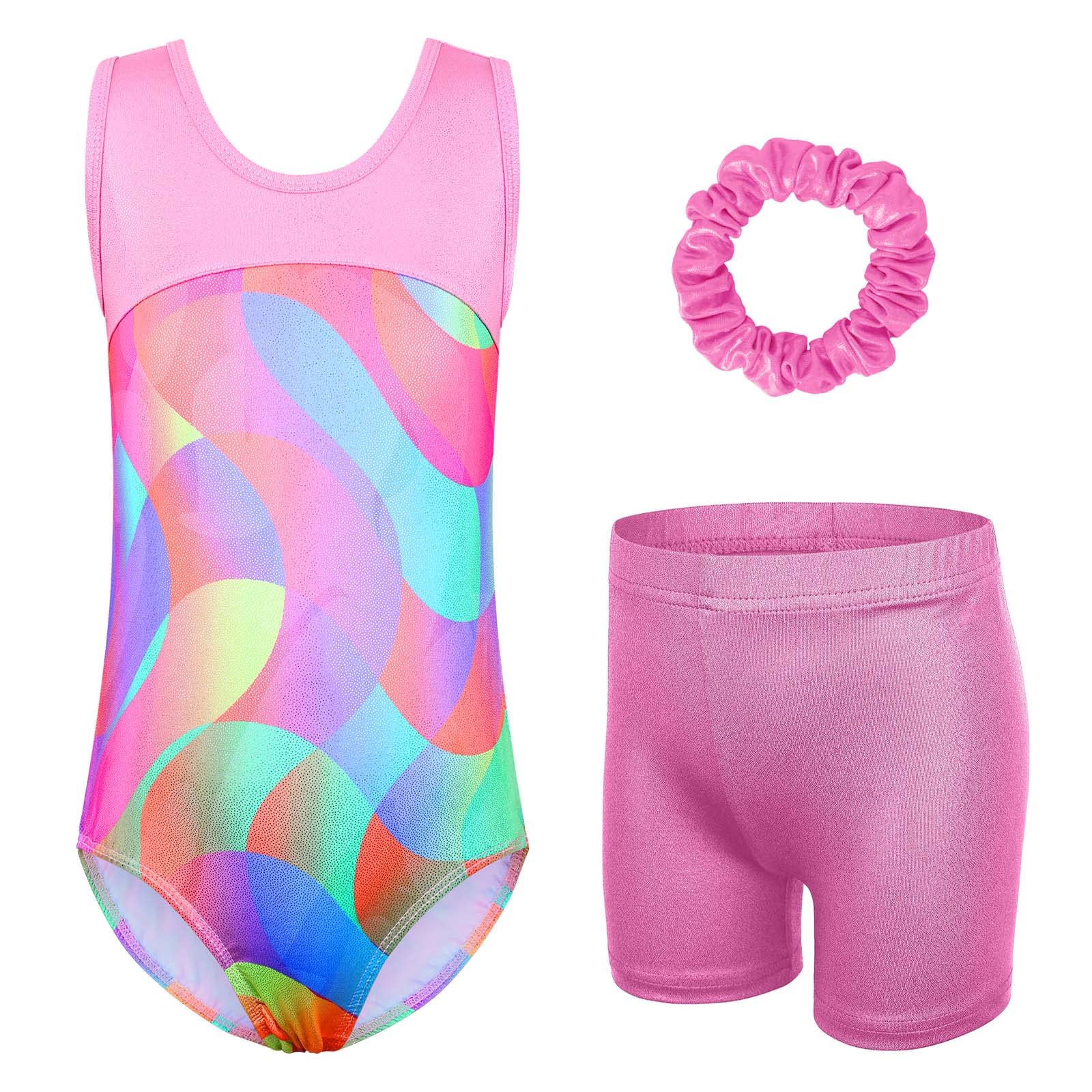 Justaucorps de gymnastique scintillant une pièce pour fille, vêtements de sport, ballet, danse, justaucorps athlétique