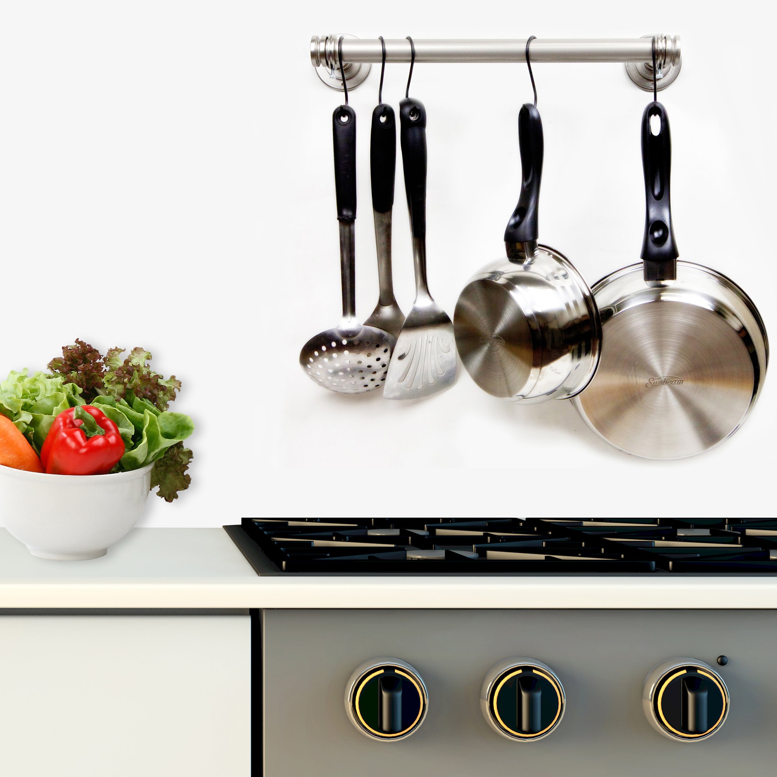 A&F Rod Décor Double Toilet Paper Holder/Towel Holder - Bronze