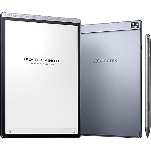 iFLYTEK AINOTE Air 2 Bundle – 8.2" E Ink AI Note-taking Tablet with Stylus, 4096 Pressure Levels, Digital Notebook with Voice-to-Text Transcription, Multi-languages Support, Ideal for Meetings & Study