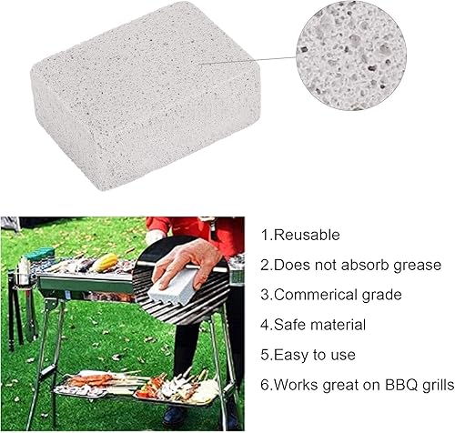 Miniatura 5 de Bloque de ladrillos de limpieza de plancha, limpieza de parrilla resistente, ladrillos de piedra, limpiador de plancha, piedras pómez, eliminación