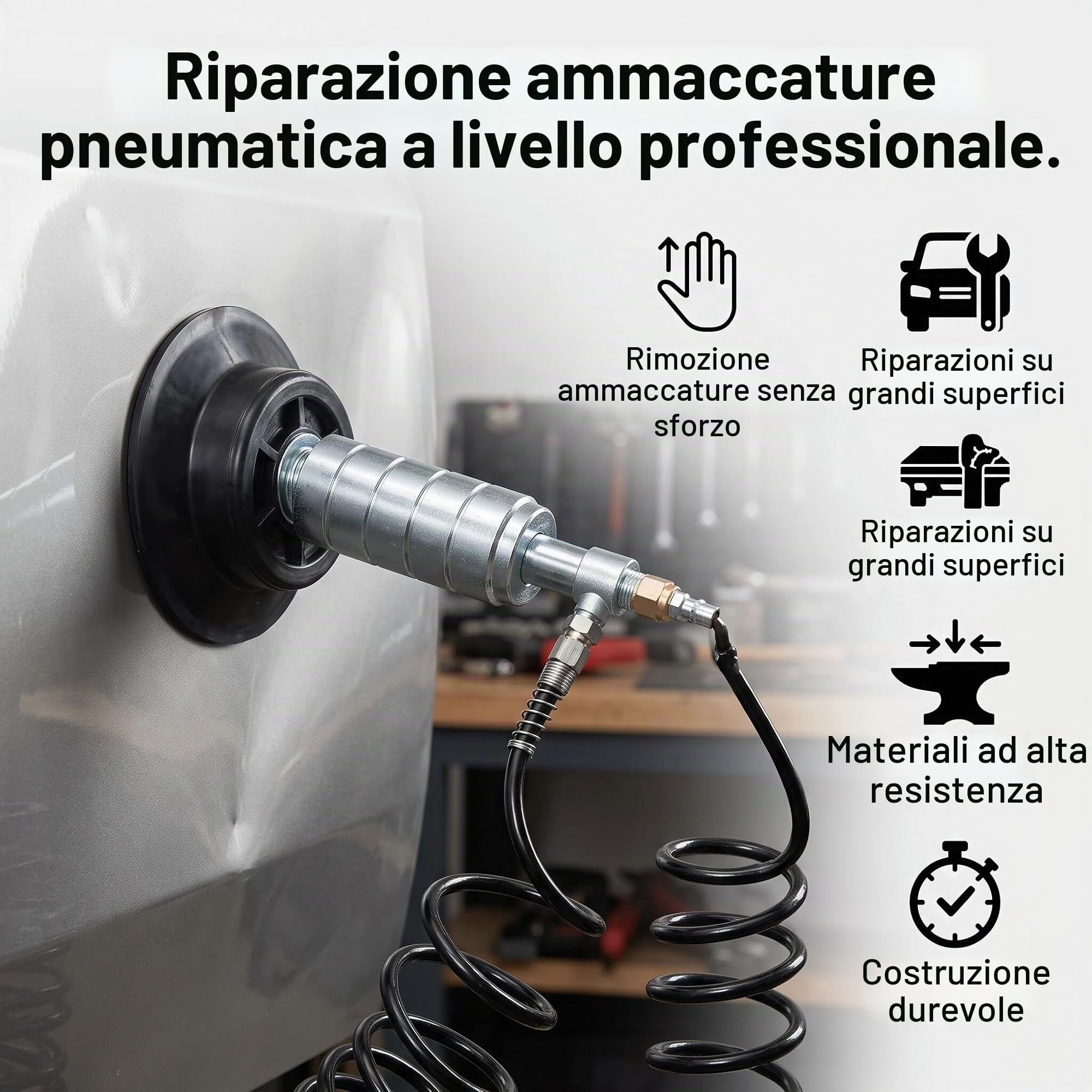 Strumenti di Riparazione Senza ammaccatura la riparazione di ammaccature Kit di estrattore per ammaccature senza vernice per carrozzeria kit di riparazione per ammaccature in acciaio zincato