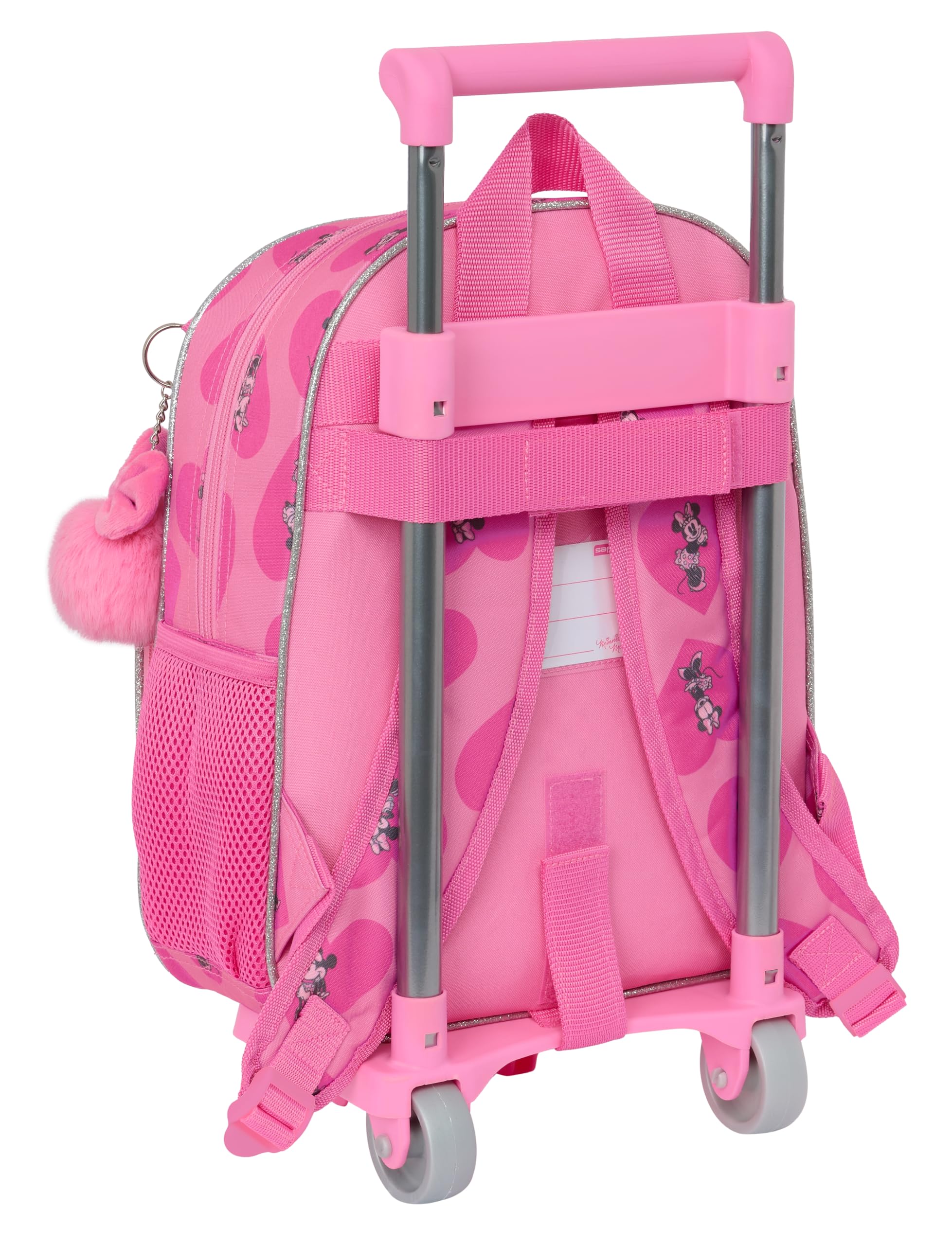 Safta With Trolley Wheels Minnie Mouse Loving Backpack One Size