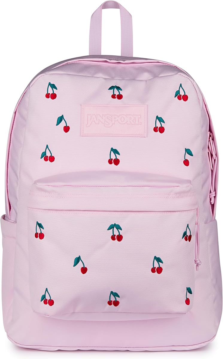 Mochila Superbreak Plus FX - Bolsa de trabajo, viaje o portátil con bolsillo para botella de agua - Embalaje rosa de cereza helada