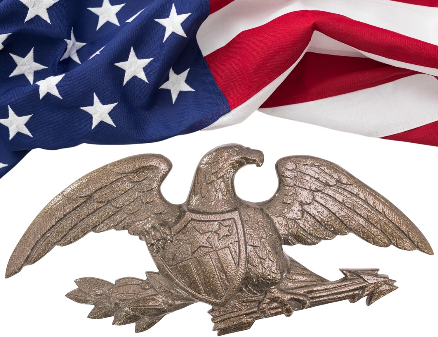 Montague Metal Products 23" Aluminum Deluxe Wall Eagle - Verdigris