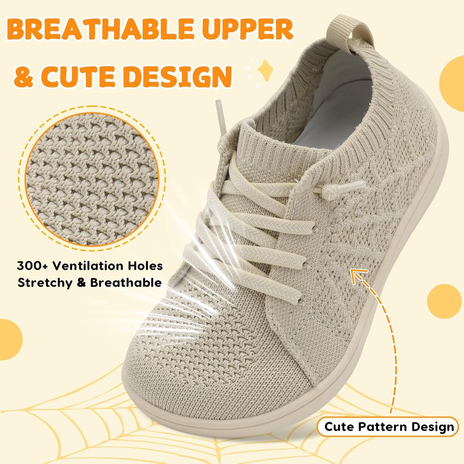 JOINFREE Toddler Shoes Girls Boys Wide Barefoot Shoes Minimalist Walking Sneakers Zero Drop Slip on Tennis Shoe Breathable Naturally Flexible - Image 6