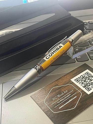 Miniatura 3 de Genuine Cuban Cohiba Cigar Label Pen Perfect Gift for Cigar Fan