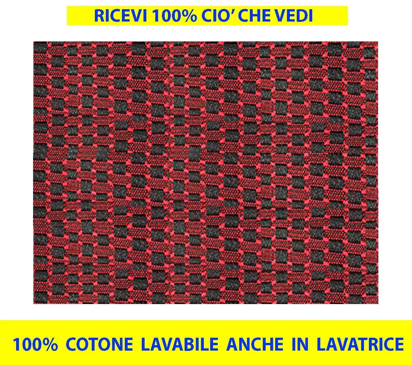Coprisedili Panda Young - Set In Cotone Jacquard Lavabile Per Fiat Panda, Seicento E Cinquecento - Foto 9